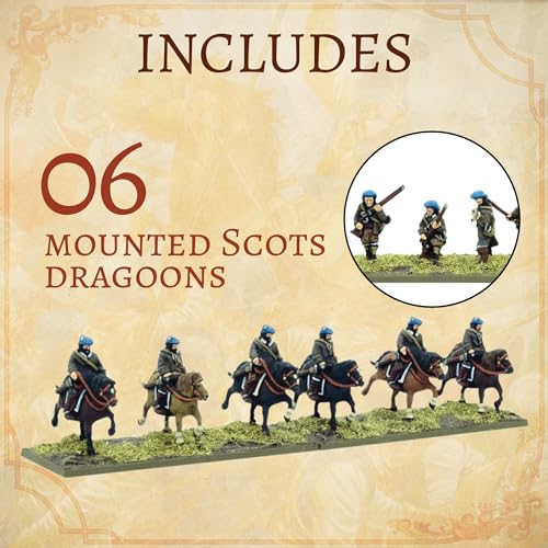 Wargames Delivered Pike & Shotte Epic Battles Scale Scots Covenanters Battalia, 3 Plastic Scots, Scots Lancers, Mounted, Dismounted Scots Dragoons, Wargames Delivered