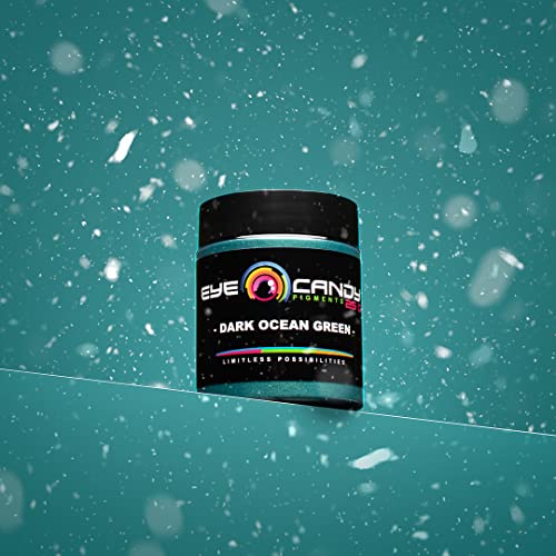 Mica Powder Pigment “Dark Ocean Green” (50g) Multipurpose DIY Arts and Crafts Additive | Woodworking, Natural Bath Bombs, Resin, Paint, Epoxy, Soap, Eye Candy