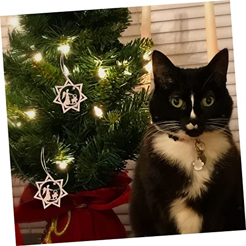 Unomor 16pcs Christmas Ornaments Predrilled Unfinished Wood Cutout Christmas Wood Ornament Unfinished Wood Cutouts Christmas Tree Decorations Wooden Unomor