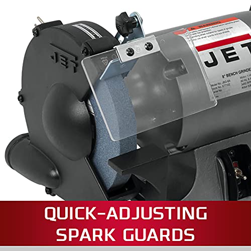 JET 8-Inch Bench Grinder, 3450 RPM, 1/2 HP, 1Ph 115V (JBG-8A) Jet