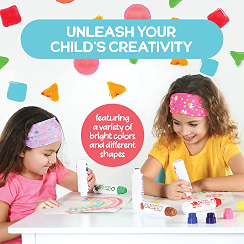 Shape Dot Markers | Different Shape Daubers | 8-pack Washable Dot Markers for Toddlers | Kids Dot Art | Toddler Arts and Crafts | Paint Dotters for ZagGit