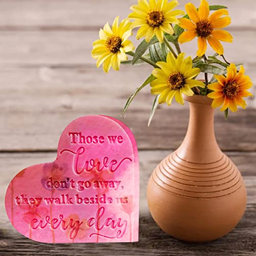 Epoxy Resin Molds 4 Pieces Silicone Casting Molds, Heart Memorial Sign Condolence Grief Signs for DIY Craft Home Decor Office Sign Sympathy Table Tucocoo