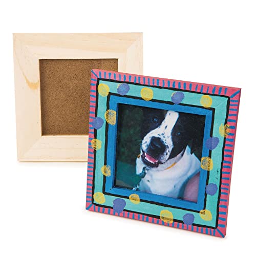 Unfinished Small Wooden Frames (Pack of 12) S&S Worldwide