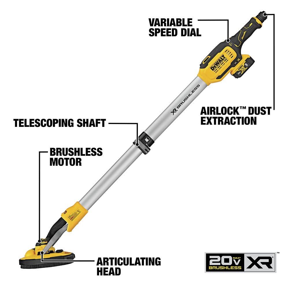 DEWALT 20V MAX Cordless Drywall Sander, Tool Only (DCE800B) DEWALT
