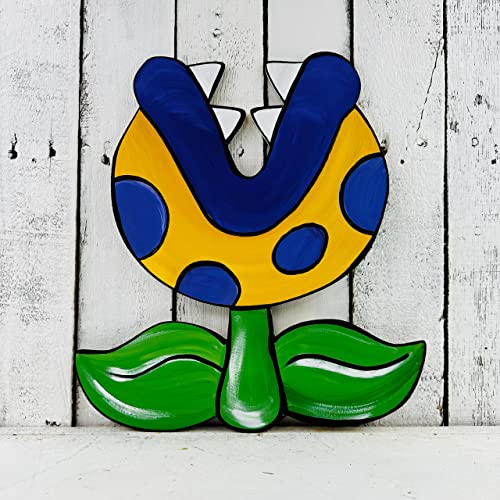 Piranha Plant, Cartoon Shape, Paint by Line MDF Wooden Craft, Unfinished Craft, Shape, Build-A-Cross Build-A-Cross