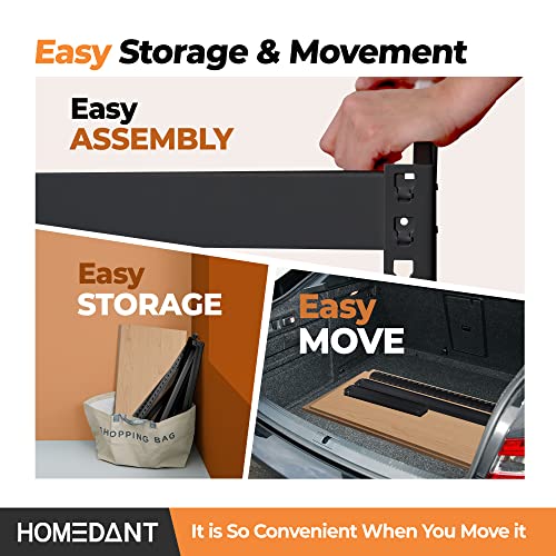 HOMEDANT 5 Tier Storage Shelves Adjustable Laminated Garage Metal Shelving Unit Heavy Duty Utility Rack Shelf Warehouse Pantry Closet Kitchen 35.9" W HOMEDANT