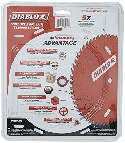 Diablo by Freud D1060X 10" x 60 Tooth Fine Finish Saw Blade Freud