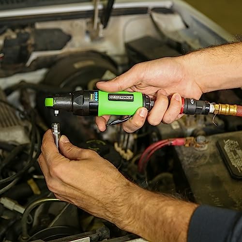 OEMTOOLS 24415 1/4" Drive Super Duty Air Impact Ratchet, Max Torque of 50 Lb/Ft, 700 RPM Power Ratchet Wrenches, Compact And Lightweight Pneumatic OEMTOOLS