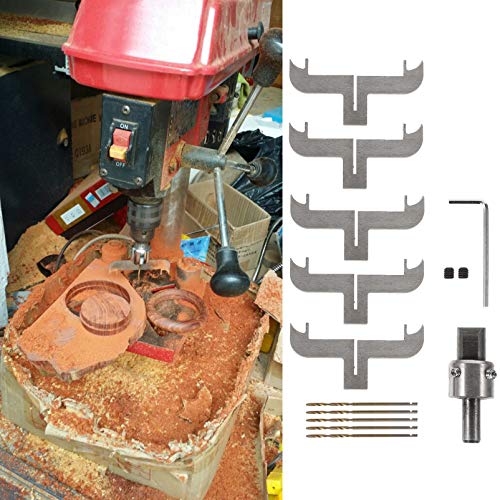 EXCEART 1 Set Bracelet Drill Bit Set Wooden Bracelet Maker Milling Cutter Set High Steel Wood Bracelet Ring Bangle Blades Woodworking Tool Kit for EXCEART
