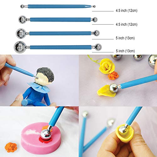 EuTengHao 61Pcs Ceramic Clay Tools Kit Pottery Tools Clay Sculpting Shapers Carving Tool Set Contains Most Essential Wooden Clay Tools for Potters EuTengHao