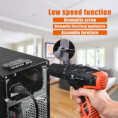 jar-owl 16.8V Tool Kit with Drill, 247 In-lb Torque, 0-1300RMP Variable Speed, 10MM 3/8'' Keyless Chuck, 18+1 Clutch, 1.3Ah Li-Ion Battery & Charger jar-owl