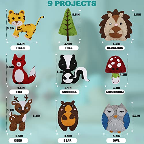 MOMOTOYS Kids Sewing Kits for Kids Ages 8-12 - Boost Confidence & Improve Dexterity -Beginner Sewing Kit for Kids -Kids Felt Sewing Kit - Sew MOMOTOYS