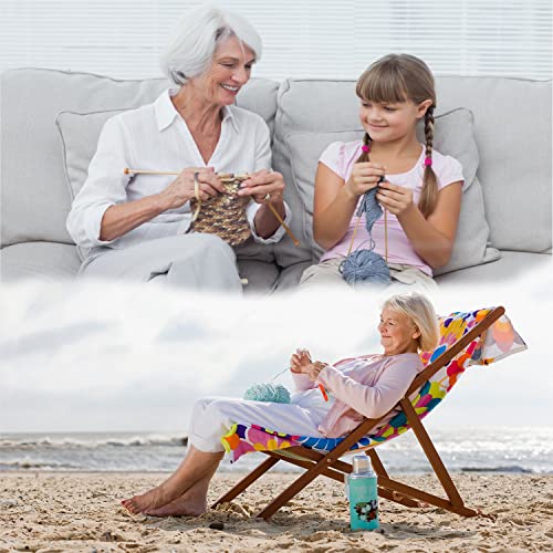 Mdoker 95pcs Knitting Needles Kit&Crochet Hooks Set 36 Straight Bamboo Knitting Needle 12 Small Size Lace Crochet Hook 5 Ergonomic Crochet Needles Mdoker