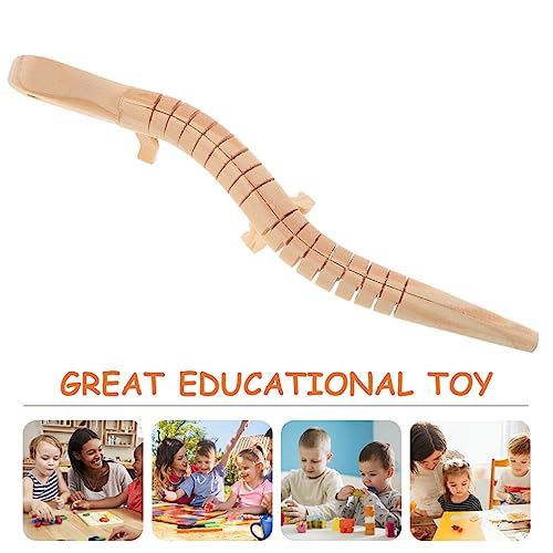 Wooden Crafts to Paint Unfinished Wooden Wiggly Lizard 10pcs Jointed Flexible Wooden Lizard Animal Model Crafts for Birthday Party Supply Wood Lizard ibasenice