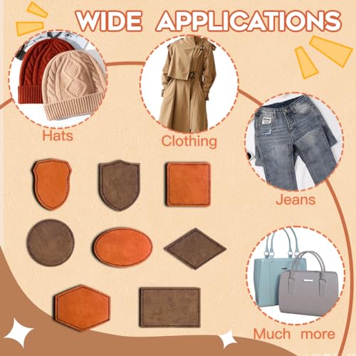 120PCS Blank Hat Patches Laserable Square Rustic Leatherette Patch Adhesive Faux Leather Patches Blanks for Hats Fabric Custom Repair Sew Laser Bestlabel
