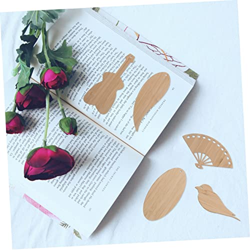 5pcs Diy Bookmark Blank Wooden Ornament Bookmark for Book Lover Unique Bookmarks Unfinished Wood Bookmarks Bookmark Diy Bookmarks Gift Wood Trim Book SUPVOX