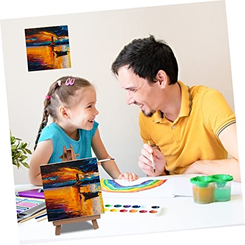 Operitacx 10pcs Blank Wooden Picture Frame Wood Plaque Pouring Panels Wooden Squares for Crafting Unfinished Square Wood Panel Kids Wooden Toys Clay Operitacx