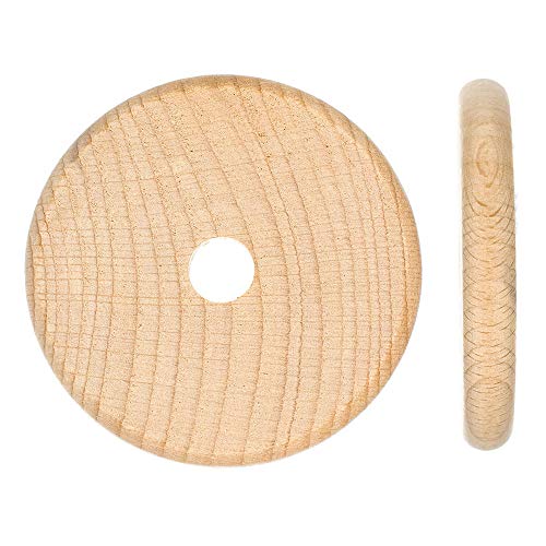 Natural Unfinished Wooden Disc Beads in 3 Inches – DIY Arts and Crafts Projects and More West Coast Paracord
