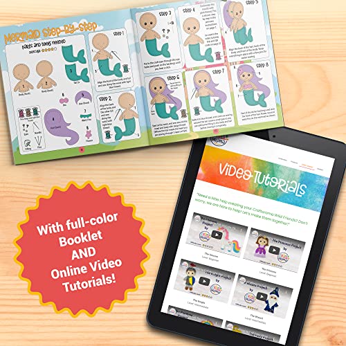 Craftorama Sewing Kit for Kids, Fun and Educational Fairytale Craft Set for Boys and Girls Age 7-12, Sew Your Own Felt Animals Craft Kit for Craftorama