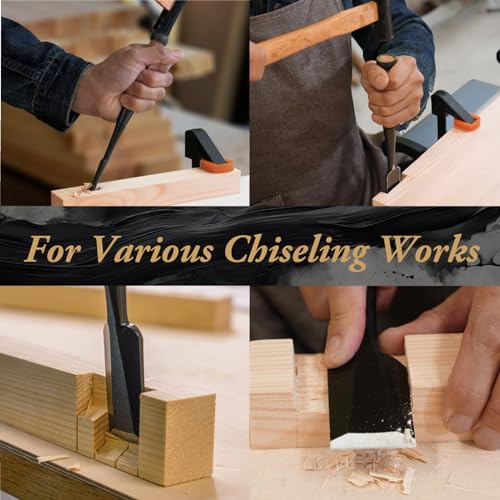 SUIZAN Japanese Wood Chisel 1/8 Inch (3mm) Professional Wood Chisels for Woodworking Oire Nomi SUIZAN