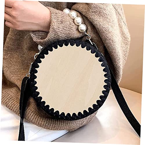 STOBOK 10 Pcs Woven Bag Base Wood Base for Crochet Handbag Weaving Board Basket Weaving Supplies Wood Bag Bottom Unfinished Wooden Round Weaving STOBOK