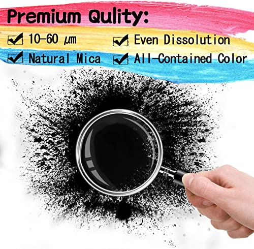 4.23oz/120g Mica Powder - LightStone Mica Powder for Epoxy Resin - Pearl Pigment Powder Dye for Resin/Eye Shadow/Soap Making/Nails/Bath Bombs etc. LightStone