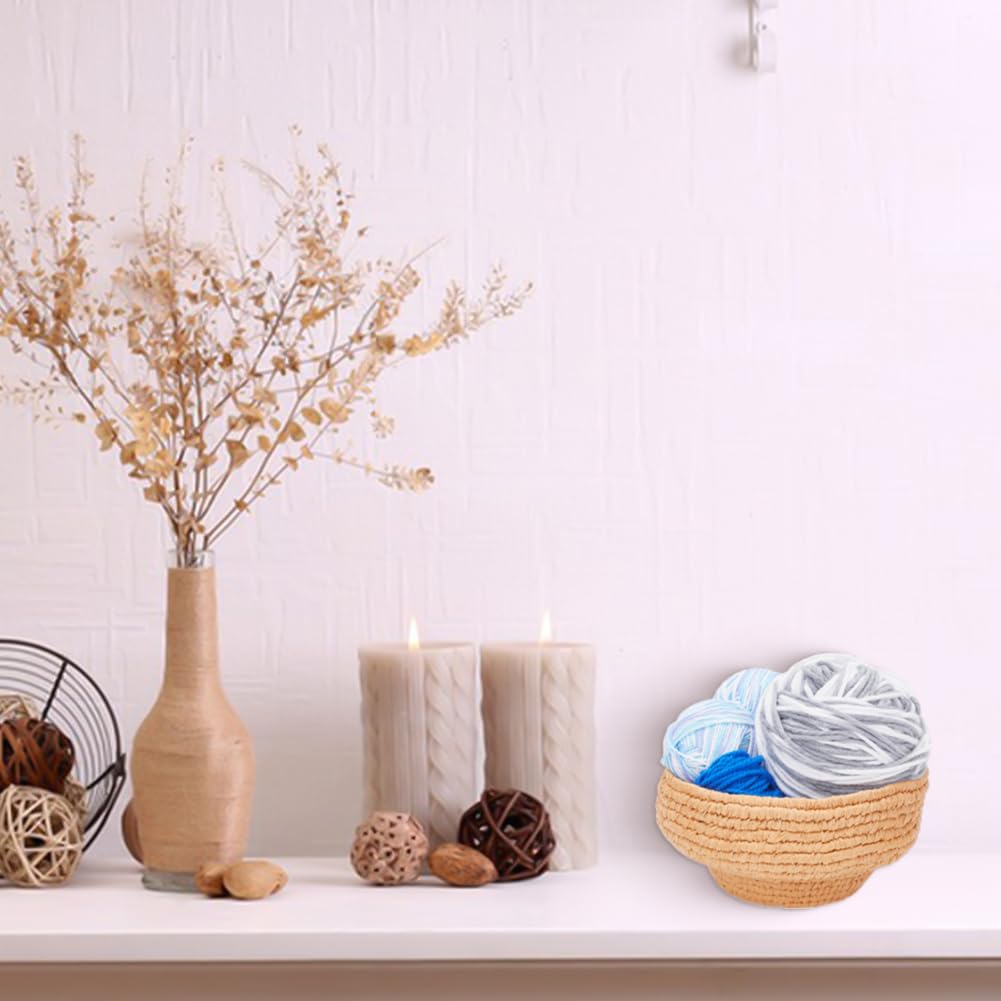 FREEBLOSS Coiled Basket Kit Basket Weaving Craft DIY Macrame Basket Kit Macrame Kit for Beginners Macrame Cord Kit for Adults Gift FREEBLOSS