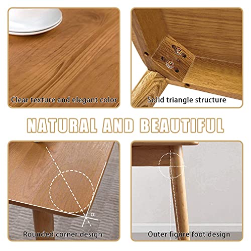 47" Dining Table Kitchen Table Dining Room Table Small Kitchen Table for Small Spaces Table Modern Home Furniture Dinner Table Rectangular (Natural) FDW