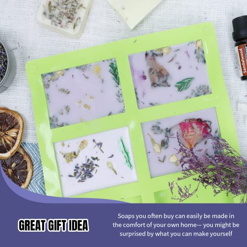 Fast METL Soap Making Kit with Electronic Hot Plate, Basic DIY Soap Making Supplies Including 1.1 lb Glycerin Soap Base, Pouring Pot, Silicon Mold FAST MELT