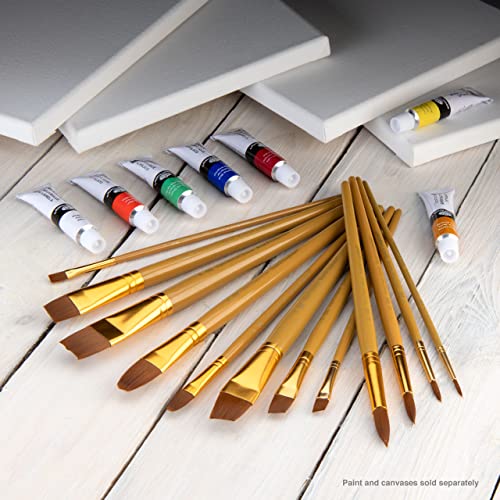 Royal Brush Manufacturing Royal and Langnickel Zip N' Close 12-Piece Brush Set, Soft Brown Taklon Royal Brush Manufacturing Company