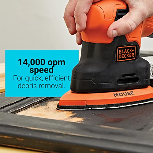BLACK+DECKER MOUSE 1.2 Amp Electric Detail Sander (BDEMS200C) BLACK+DECKER