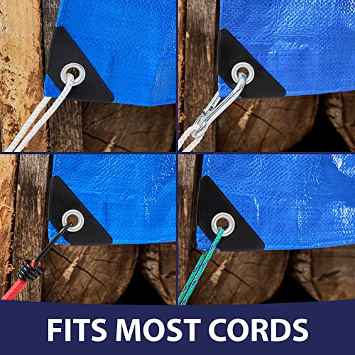 Rugged Rhino All Weather 100% Waterproof Heavy Duty Tarp, 2 Pack, 5 Mil UV Temperature Resistant Tarps, High Durability Multipurpose Cover, for Home Rugged Rhino