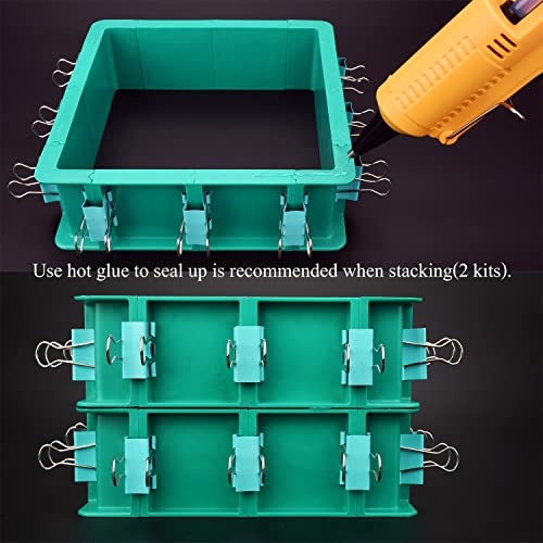Adjustable Mold Housing Kit for Silicone Molds Making - Plastic Housing Frame for DIY Silicone Rubber Mold Making - Free Combination Mold Housing for DecorRom