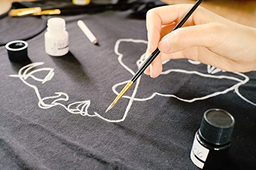 Mont Marte Permanent Fabric Paint Set 8 x 20ml Vivid Colours for Textile, Fabric, T-Shirt, Canvas, Wood, Ceramic, Glass Mont Marte