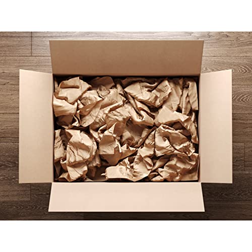 Kraft Paper Sheets - 15 x 15 in. - 240 Sheets of Brown Wrapping Paper – Heavy Duty Craft Paper for Shipping - Light Brown Construction Paper - 80 GSM Crown Display