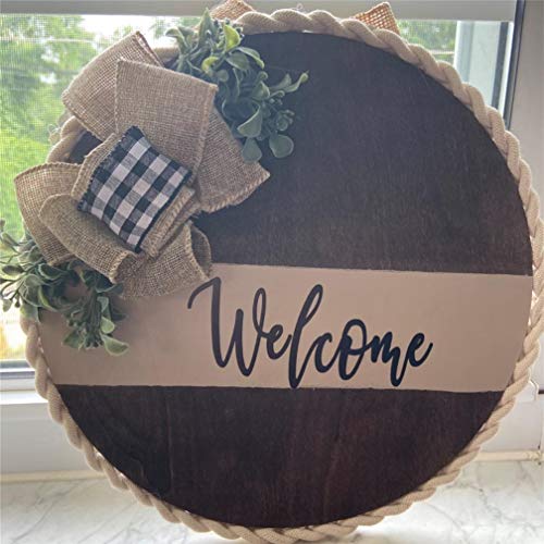 11 Inches Round Shape Unfinished Wood DIY Crafts Circle Wooden Cutouts Wood Discs Slices for Home Painting DIY Projects Craft Decor Pack of 3pcs Qingmao