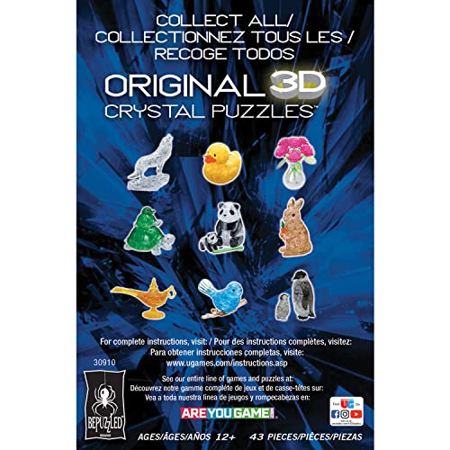 BePuzzled | Thinker Original 3D Crystal Puzzle, Ages 12 and Up Bepuzzled