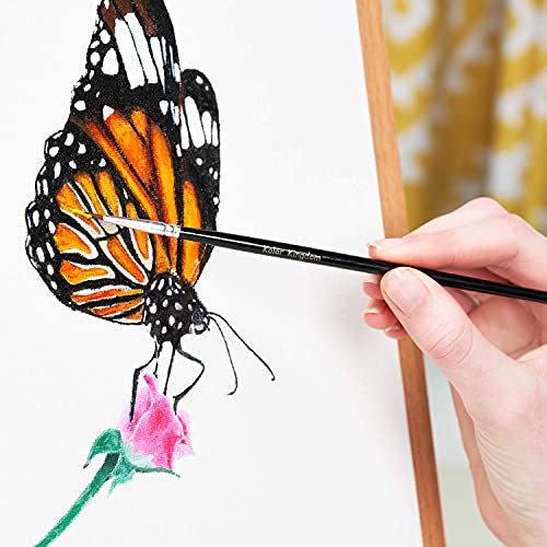 Acrylic Paint Set 24 Colors (0.41 oz, 12 ml) Paint Kit For Artists & Beginners Craft Paints for Paper,Canvas,Rock Painting,Wood,Ceramic & Fabric KOLOR KINGDOM