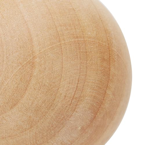 SOUJAP 24 PCS 2 Inch Round Wooden Ball, Natural Unfinished Wood Ball, Sphere Hardwood Ball for Crafts and DIY Projects Decoration SOUJAP