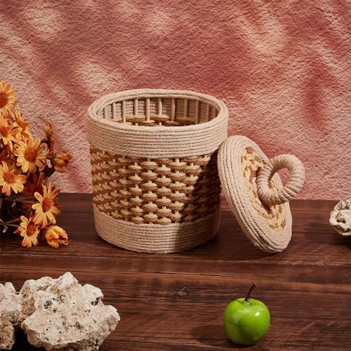 FREEBLOSS Macrame Basket Kit DIY Macrame Kit for Beginners Video Tutorials Basket Weaving Craft Adults Macrame Craft Kit for Gift FREEBLOSS