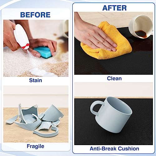 StepRite Kitchen Mats, 2PCS Kitchen Rugs, Cushioned Anti Fatigue Kitchen Mats for Floor, Non-Slip Standing Desk Mat, Waterproof Kitchen Rug Set for StepRite