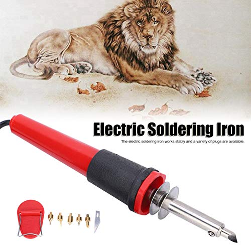 Wood Burning Tool, Electric Soldering Iron Set Wood Burning Pen Engraving Carving Pyrography Tool 40W for DIY Enthusiasts(AC110V-US Plug) Kuuleyn