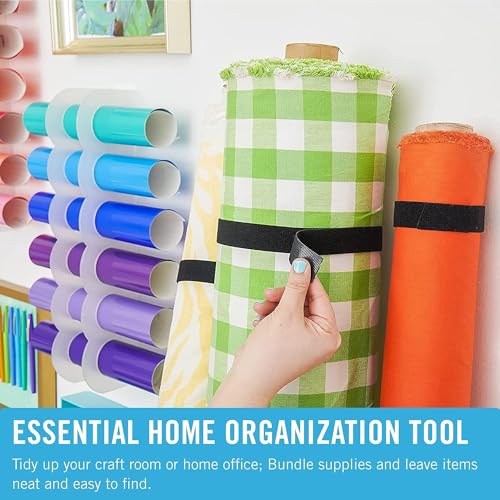 VELCRO Brand VEL-30768-AMS Wide Straps 1 in x 30 ft Roll | Cut to Length, Reusable Self-Gripping Tape | Bundle Poles, Wood, Pipes, Lumber, Garage VELCRO Brand