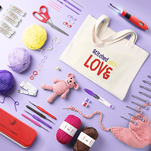 Hearth & Harbor Crochet Kit for Beginners Adults - Beginner Crochet Kit for Kids with Counting Crochet Hook Set Digital, Crochet Starter Kit for Hearth & Harbor