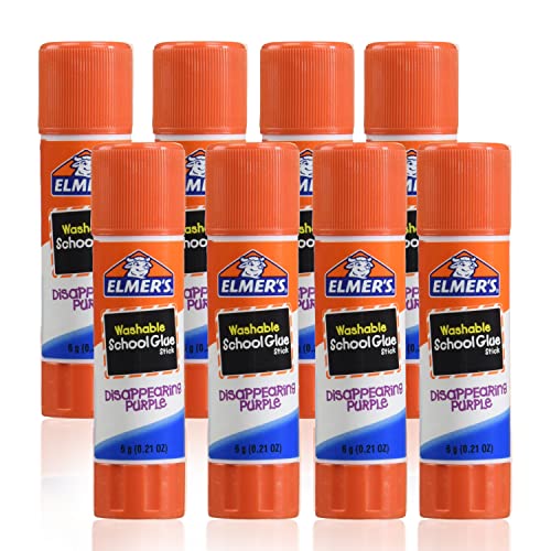 The Mega Deals Elmers Glue Sticks, 0.21 Ounce – Glue Sticks 8 Count Purple Glue Stick The Mega Deals