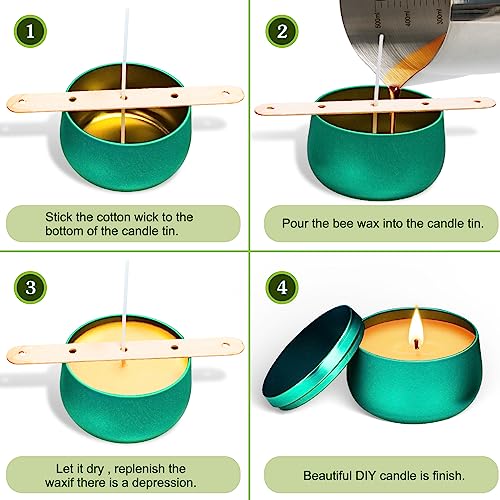 Candle Making Kit, Beeswax Scented Candles Supplies Arts and Crafts for Adults and Teens Gift Set for Women Including Fragrance, Soy Wax, Cotton YINUO LIGHT
