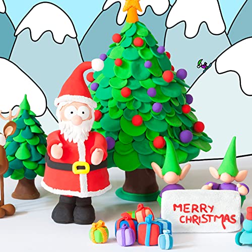 Air Dry Clay, 36 Colors Modeling Clay Kit with 3 Sculpting Tools, Magic Foam Clay for Kids and Adults, DIY Molding Clay Gift for Boys and Girls Exptolii