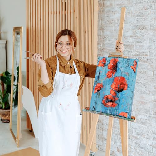 8x10 Inch Stretched Canvas, 10 Pack 100% Cotton Professional Blank Canvas, Canvases for Painting Using Acrylic Paint or Oil (Pre-Primed) Simetufy