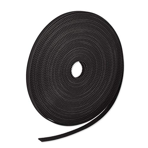3D Printing GT2 Timing Belt, Zeelo 5 Meters (16.4ft) GT2 Open Timing Belt 2mm Pitch 6mm Width Rubber Fiberglass Fit for RepRap Prusa Mendel Rostock Zeelo
