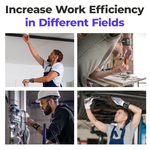 Magpie Magnetic Wristband - 10 Extremely Powerful Magnets for Holding Screws, Nails and Drill Bits, Made of Enhanced Nylon for Lightweight and MAGPIE